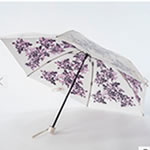 晴雨兼用折畳み日傘 プレミアムホワイト