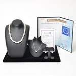 伊勢志摩花珠アコヤ本真珠9～9.5mm 3点セット