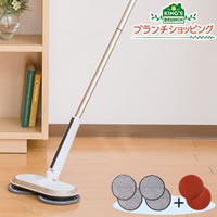 【特別価格】コードレス回転モップクリーナーNeo／モップパッド2セット＋屋外用モップパッド1セット