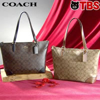 【今お得！】コーチ　レザートリミングシグネチャートート