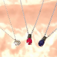 【特別価格】大丸松坂屋外商部プラチナ2ctダイヤペンダント／ルビーペンダント・サファイアペンダントセット
